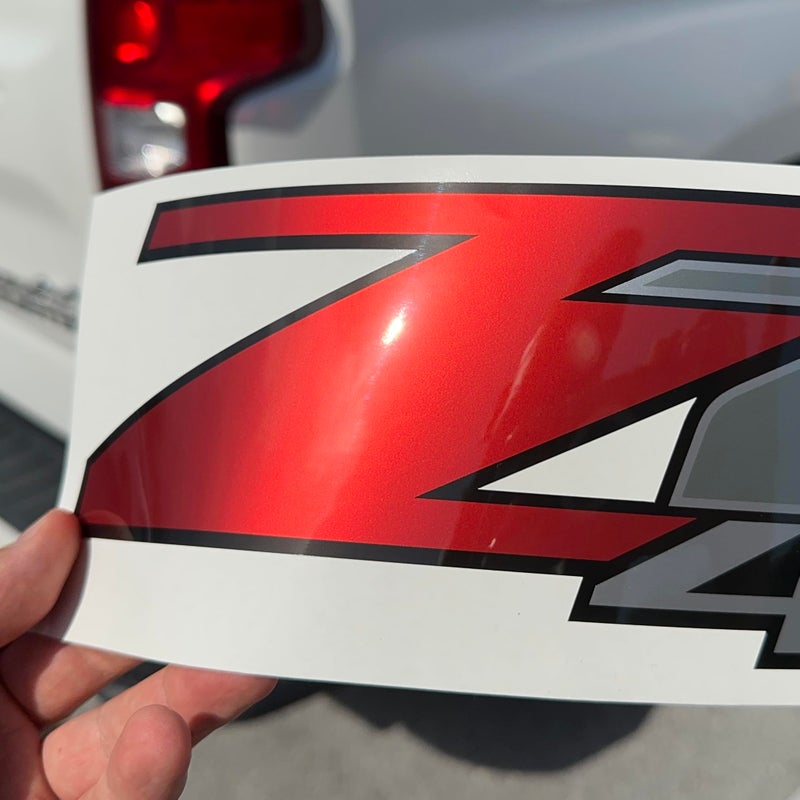GOLD HOOK Chevy Silverado Z71 4x4 Decals Stickers (Dimensions 12.5"" x 4"") - F (2007-2013) Bed Side 1500 2500 HD (Set of 2) (Gloss (Premium Series)) - Image 3
